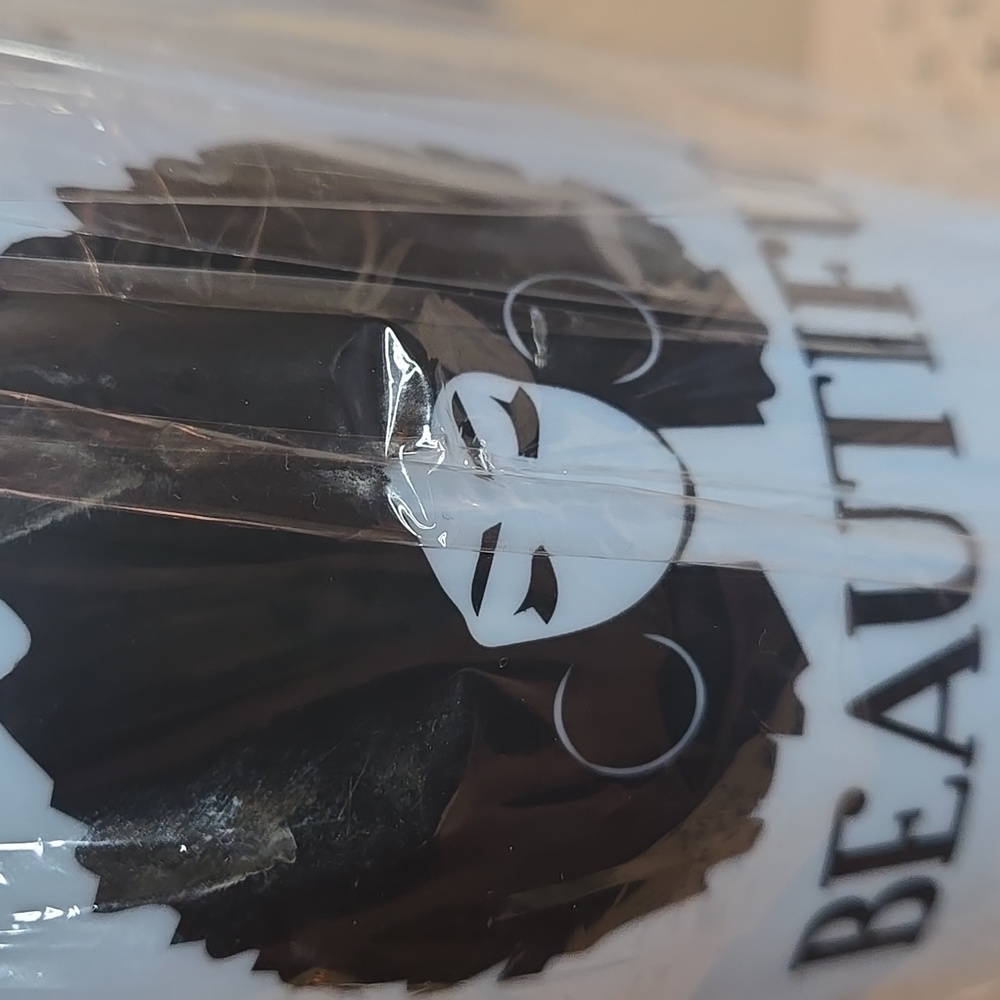 Baby Blue Tumbler with Black Design